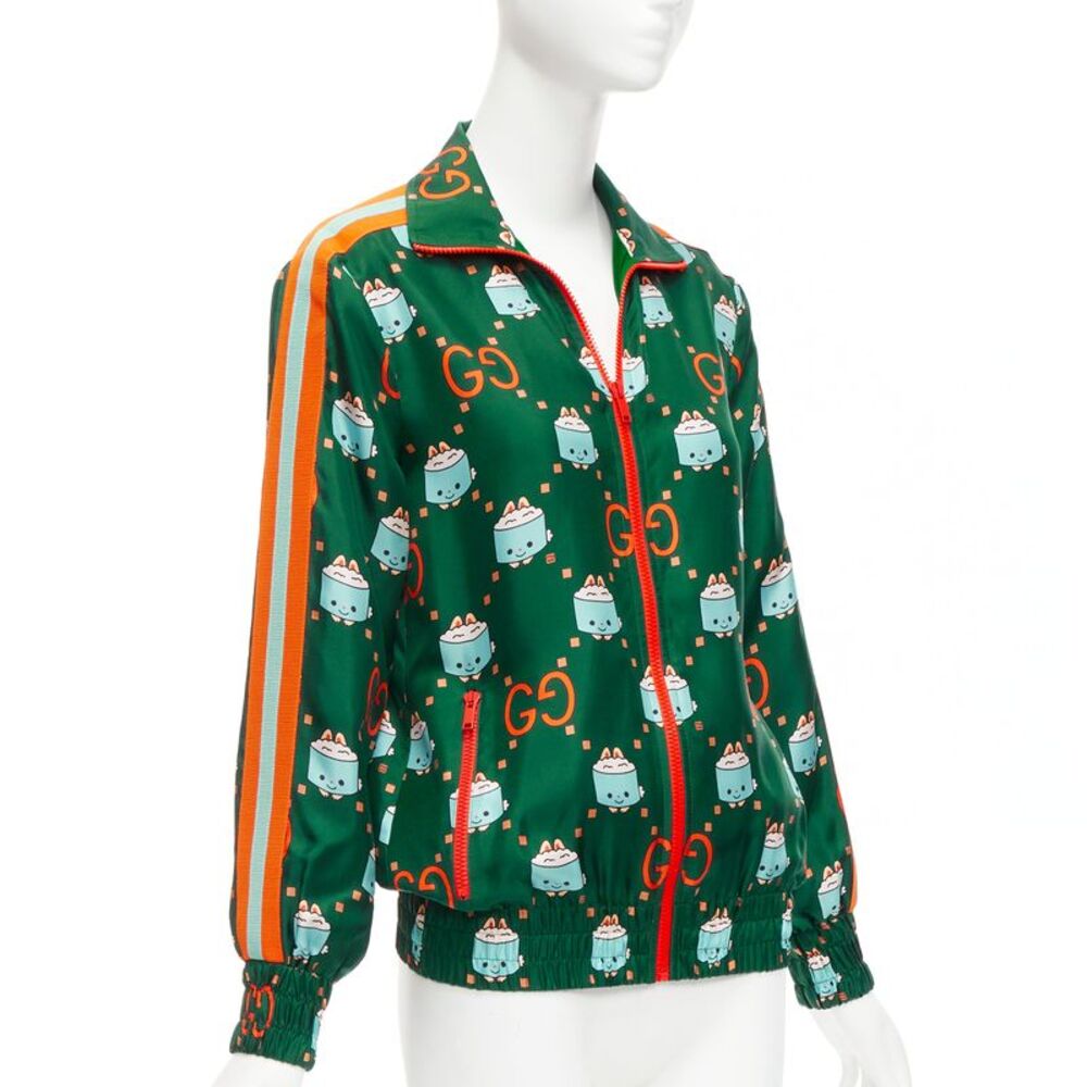 Gucci Monogram Silk Track Jacket